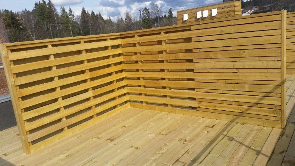 Privat takterrasse Galleribilde
