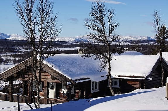 Hytten ligger fantastisk til. Galleribilde