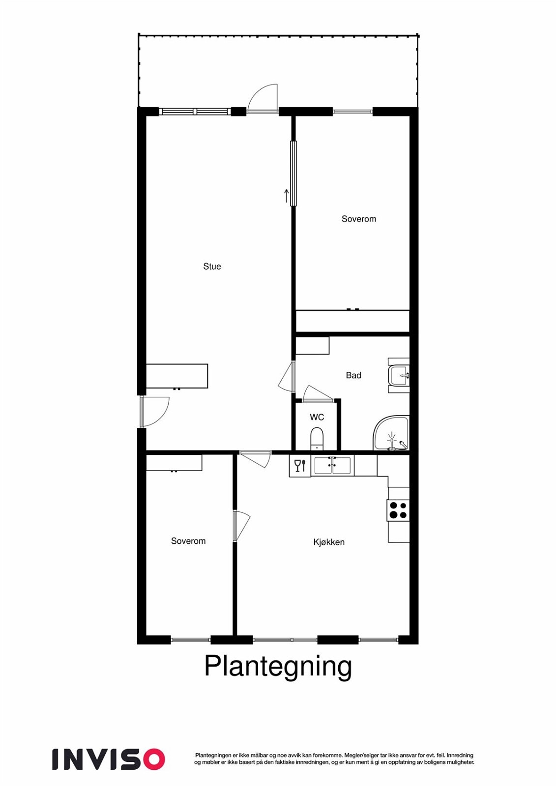 Plantegning | 2D plantegning. Galleribilde