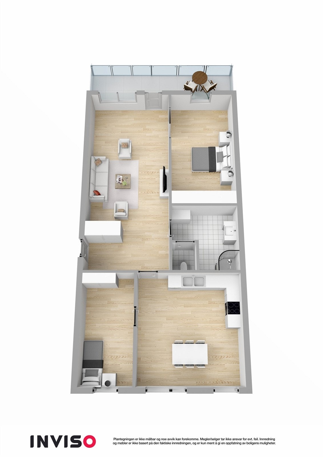 Plantegning | 3D plantegning. Galleribilde