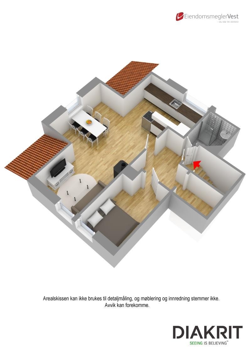 Plantegning 3D Galleribilde