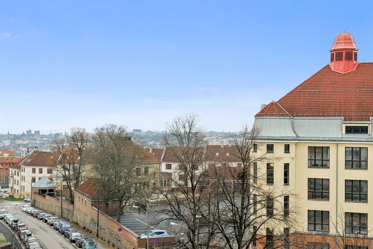 Deler av utsikten fra balkongen. Galleribilde