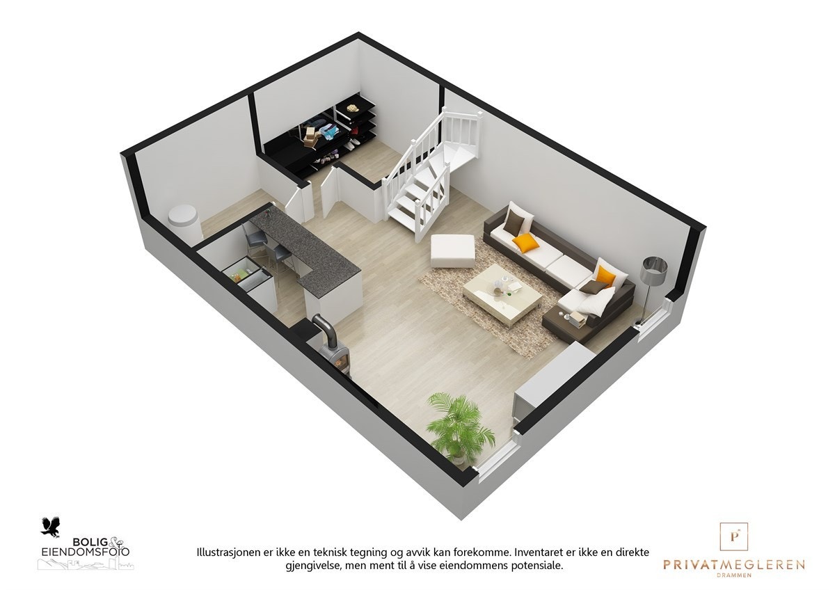 Plantegning kjeller. Galleribilde