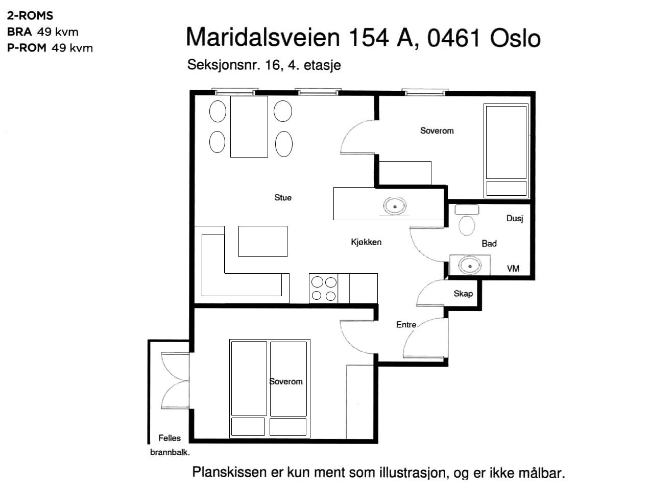 Planskisse Galleribilde