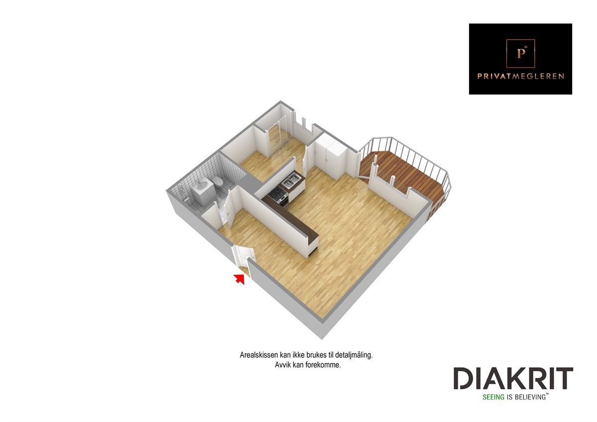 Plantegning 3D Galleribilde