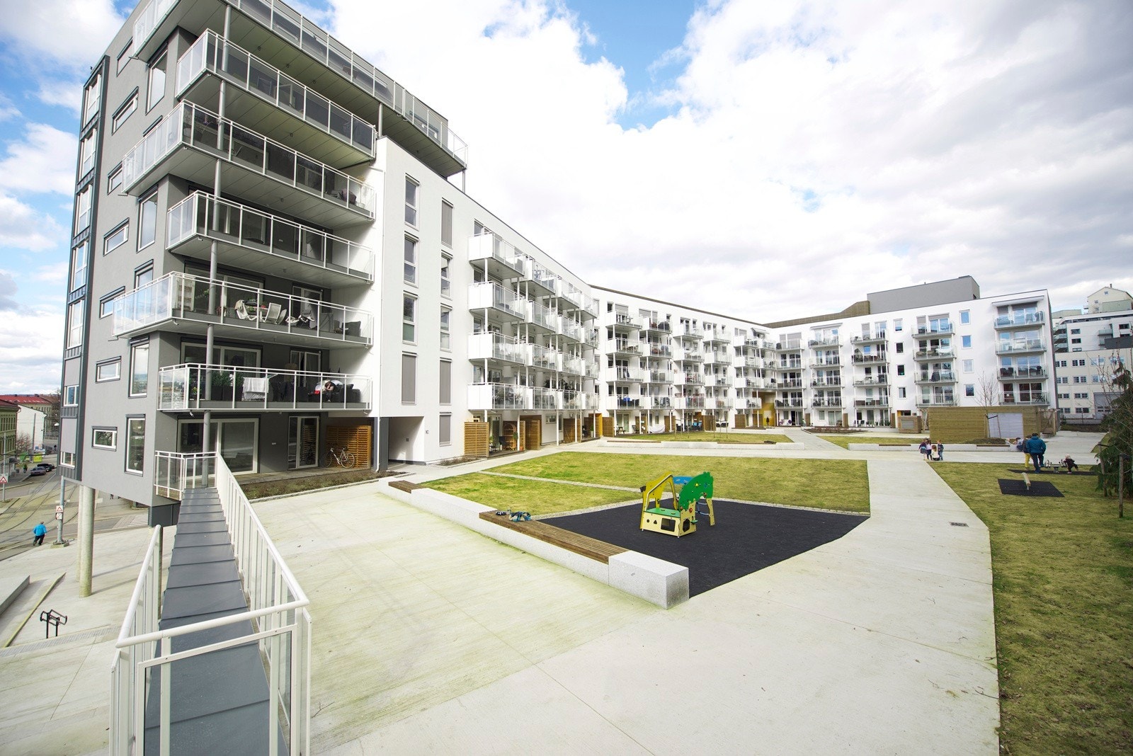 Fasade bak Galleribilde