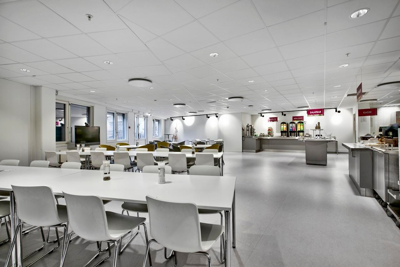 Felles kantine i bygget Galleribilde