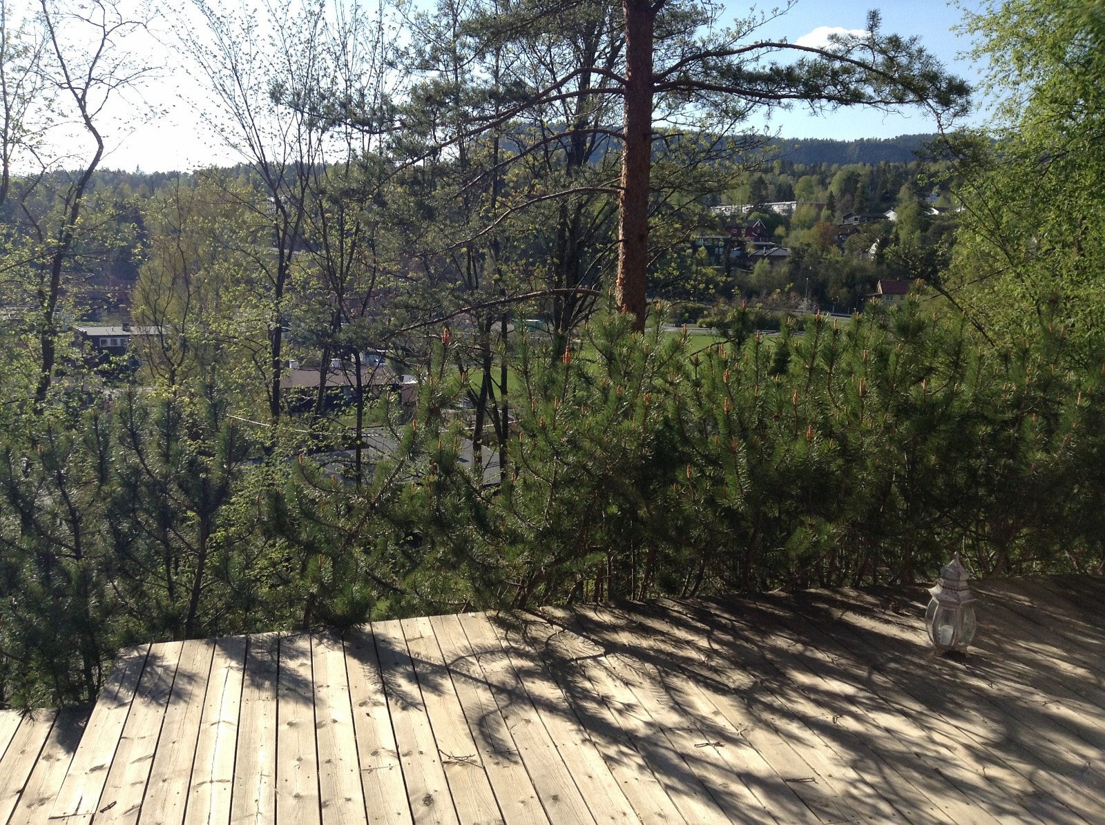 Utsikt fra usjenert uteplass Galleribilde