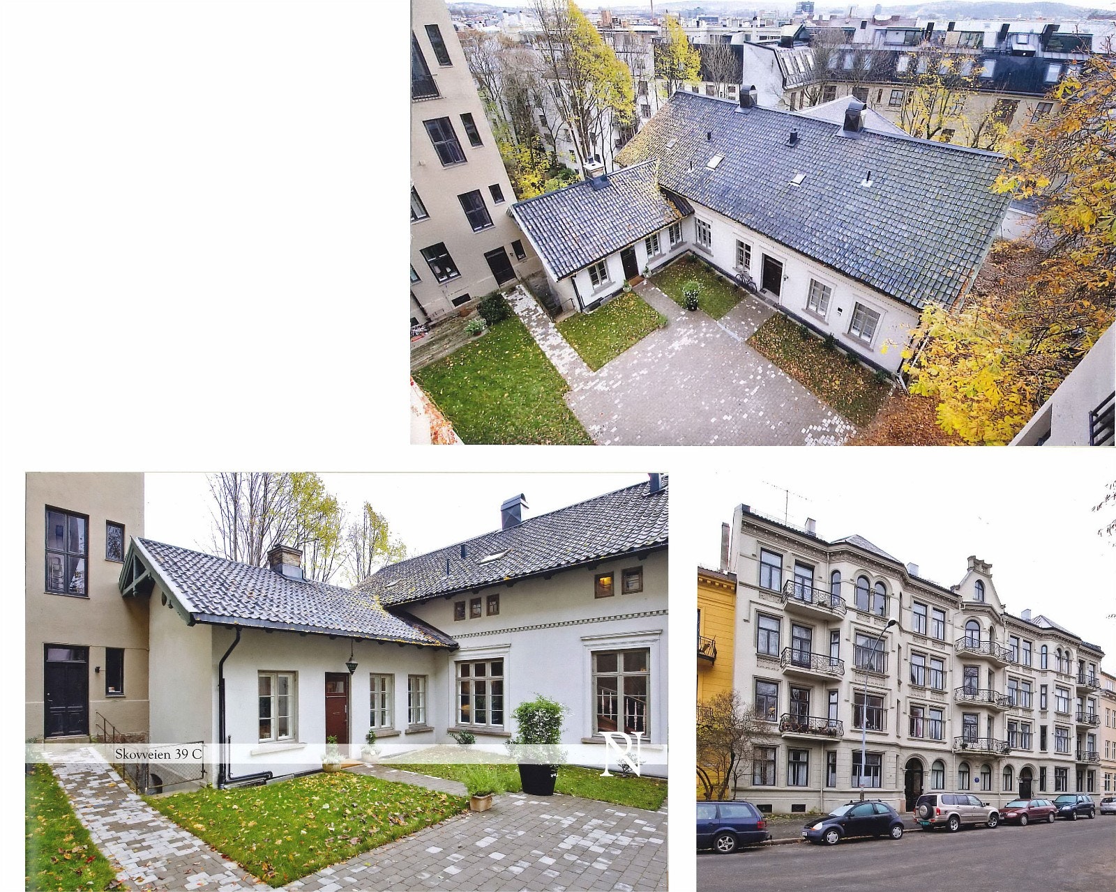 Villa i bakgård Galleribilde