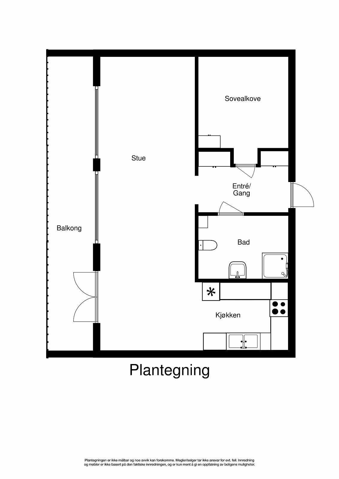 Leilighetens tegninger, og i tillegg kommer flott stor takterrasse som kan benyttes Galleribilde