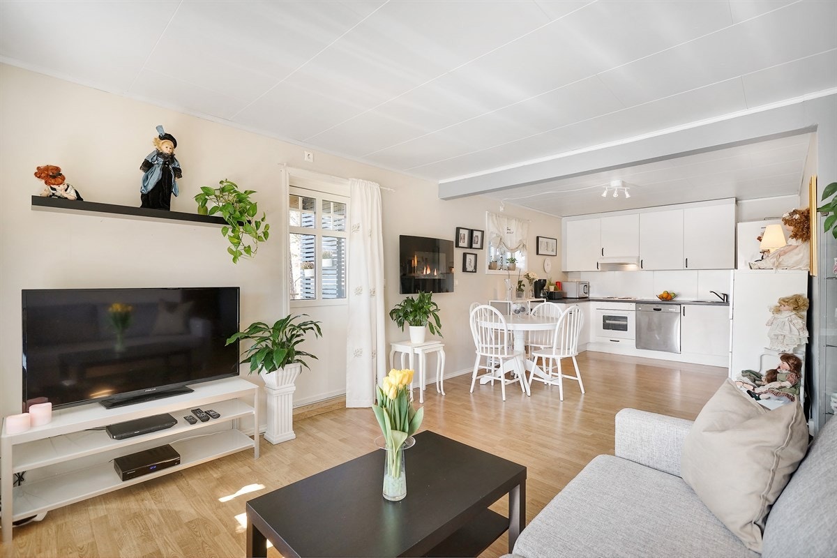 Underetasjen fremstår som en praktisk 3 roms leilighet. Galleribilde