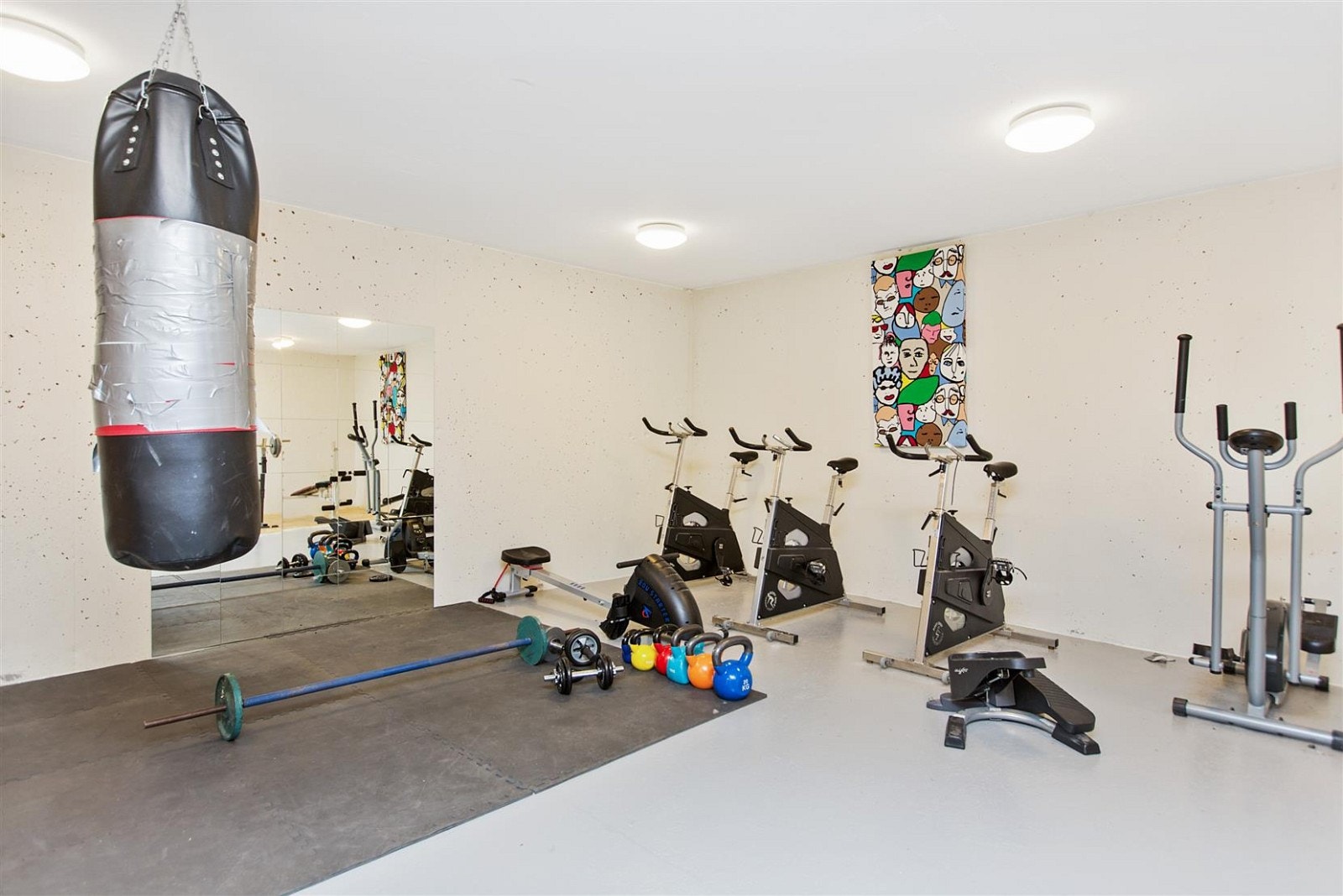 Tilgang til felles treningsrom i borettslaget. Galleribilde