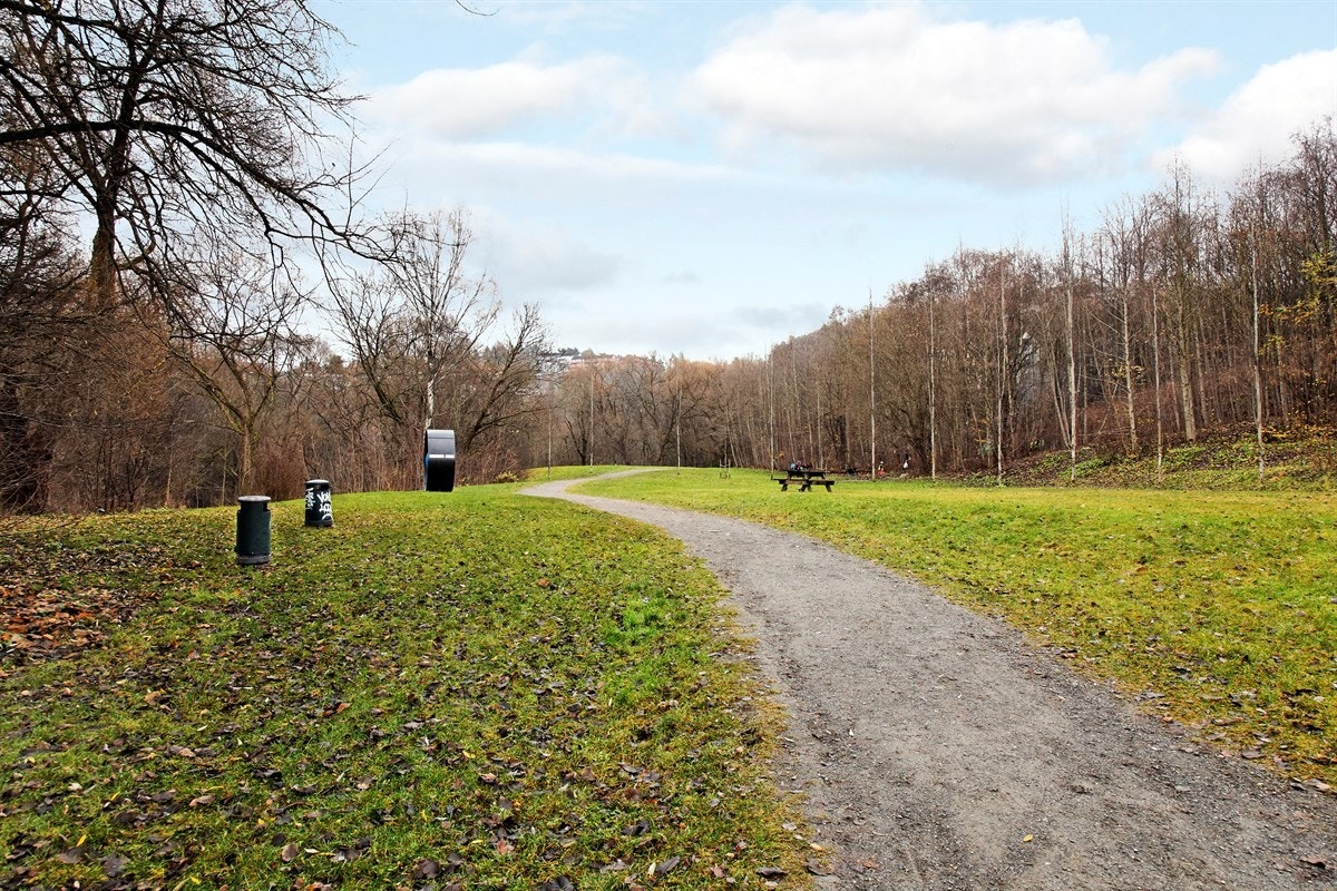 Svartdalsparken ligger kun noen få minutters gange fra leiligheten. Galleribilde