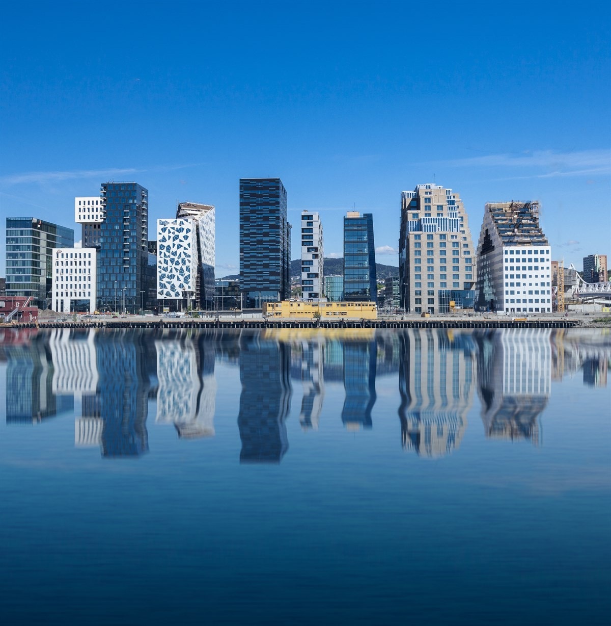 Fjorbyen og Bjørvika ligger i gangavstand Galleribilde