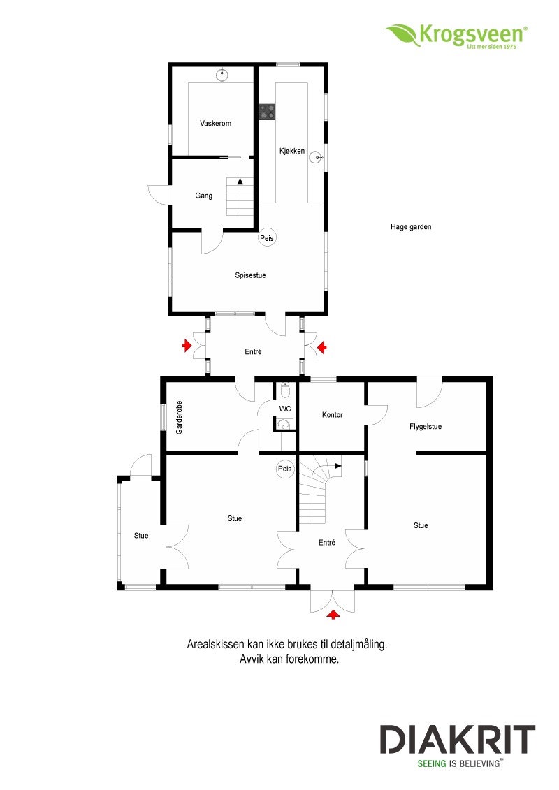 Plantegning 2D Galleribilde
