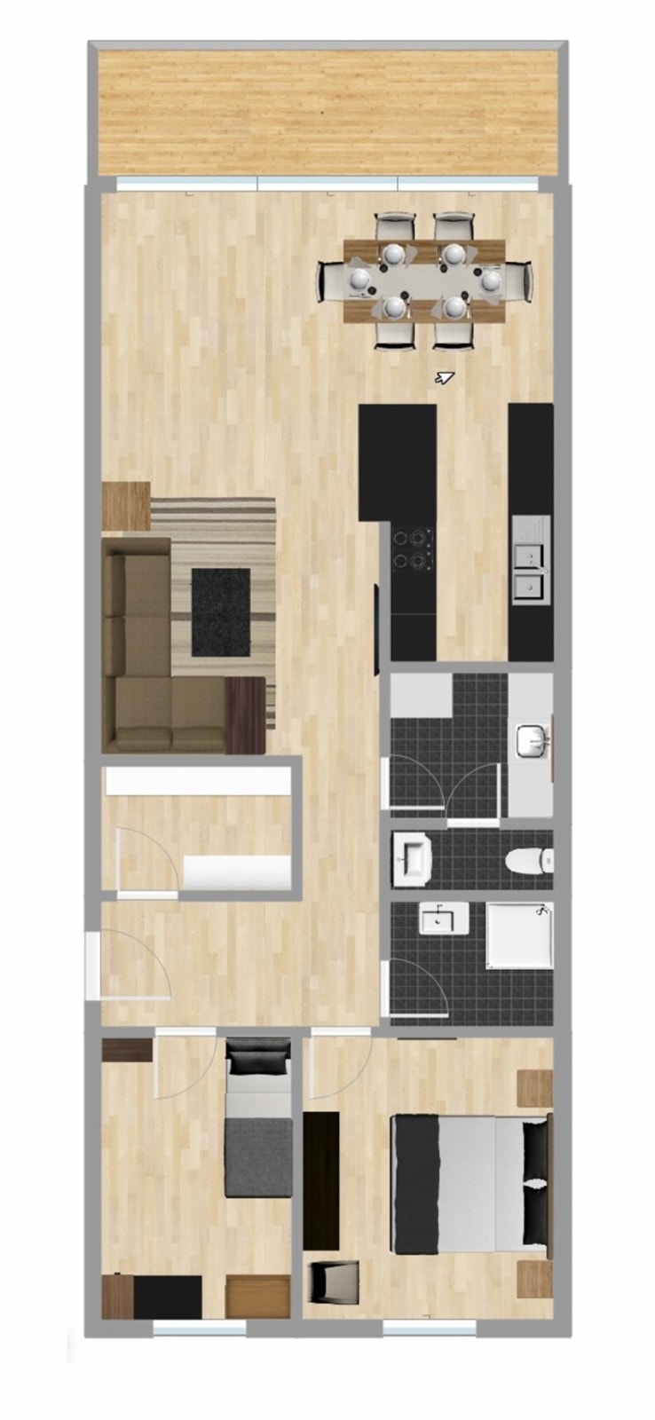 Plantegning Hovseterveien 34 B Galleribilde