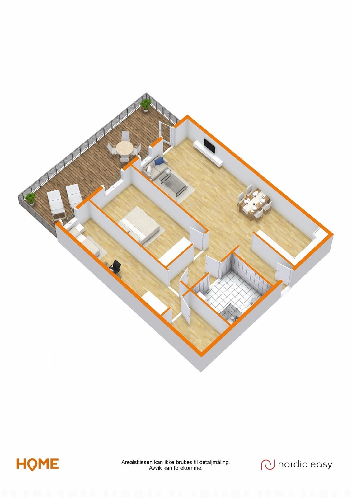 3D plantegning Galleribilde