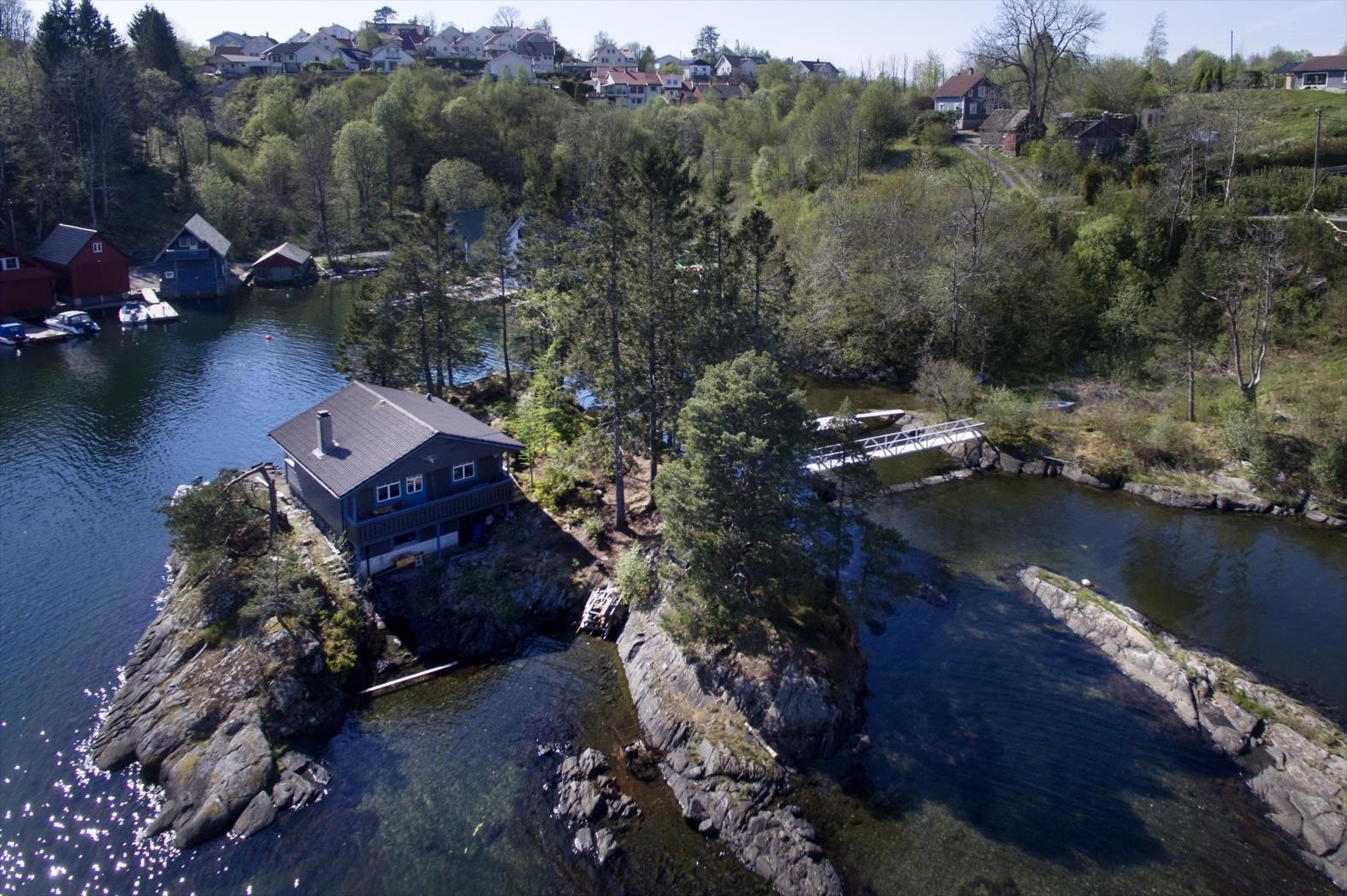 Sjelden om ikke eneste mulighet til å skaffe seg sin egen øy i Nordåsvannet. Galleribilde