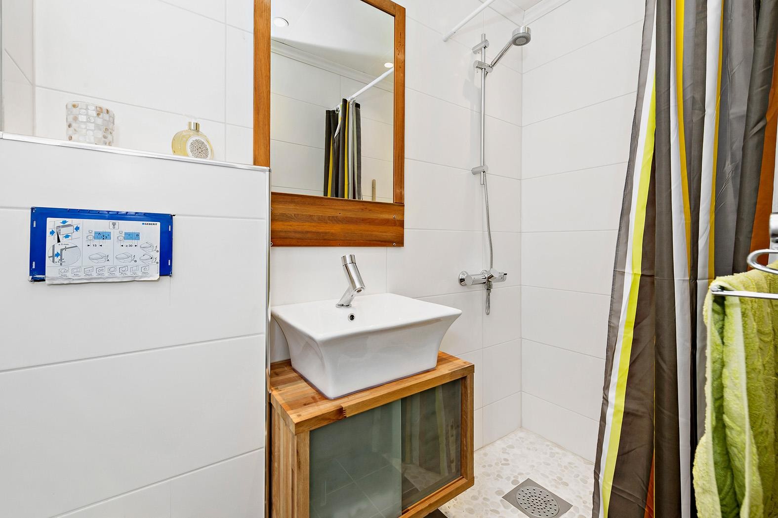 Badet er nyoppusset og det lagt opp til offentlig avløp. Galleribilde