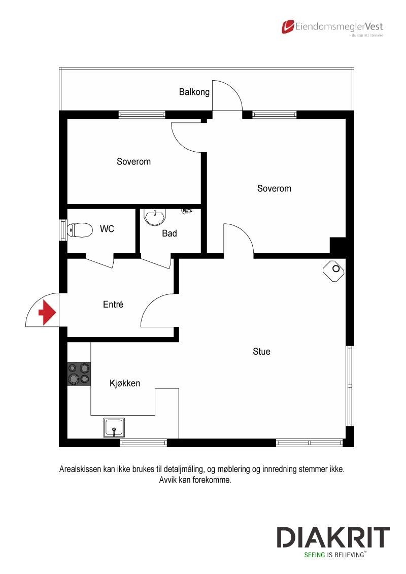 Plantegningen 2D. Galleribilde