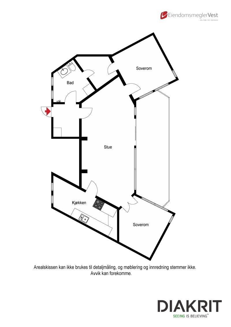 Plantegning 2D Galleribilde