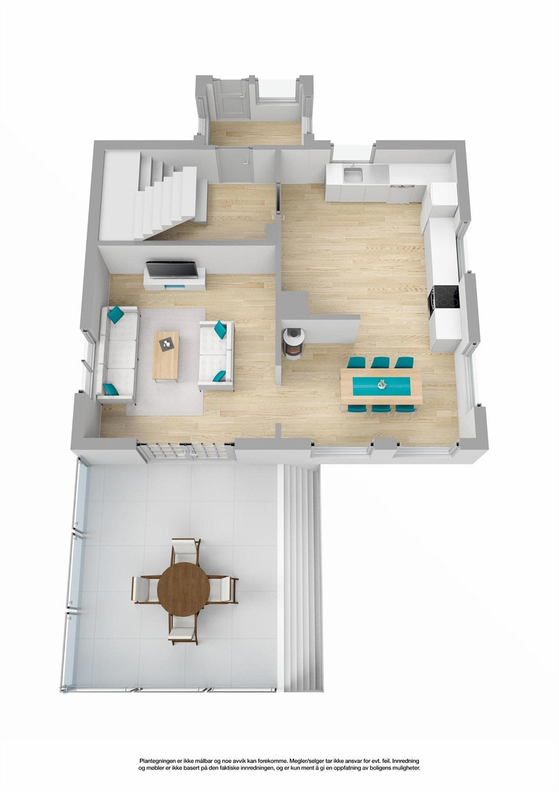 Plantegning 1. etg. Galleribilde