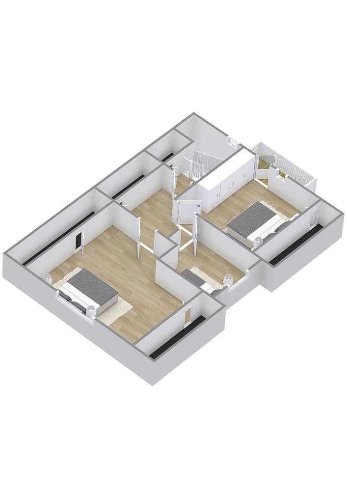 Huldrestien 1 A - 2 etasje plan Galleribilde