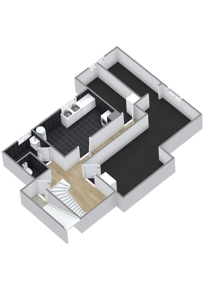 Huldrestien 1 A - Kjeller plan Galleribilde