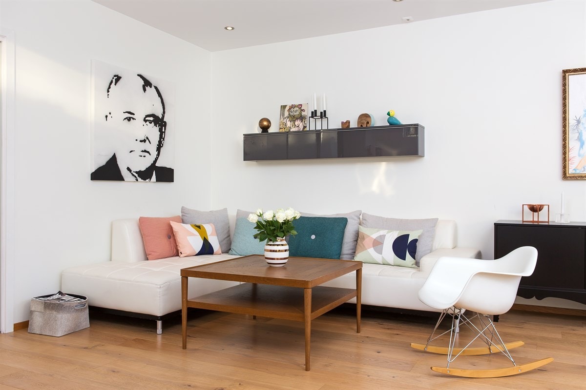 Lys og trivelig stue Galleribilde