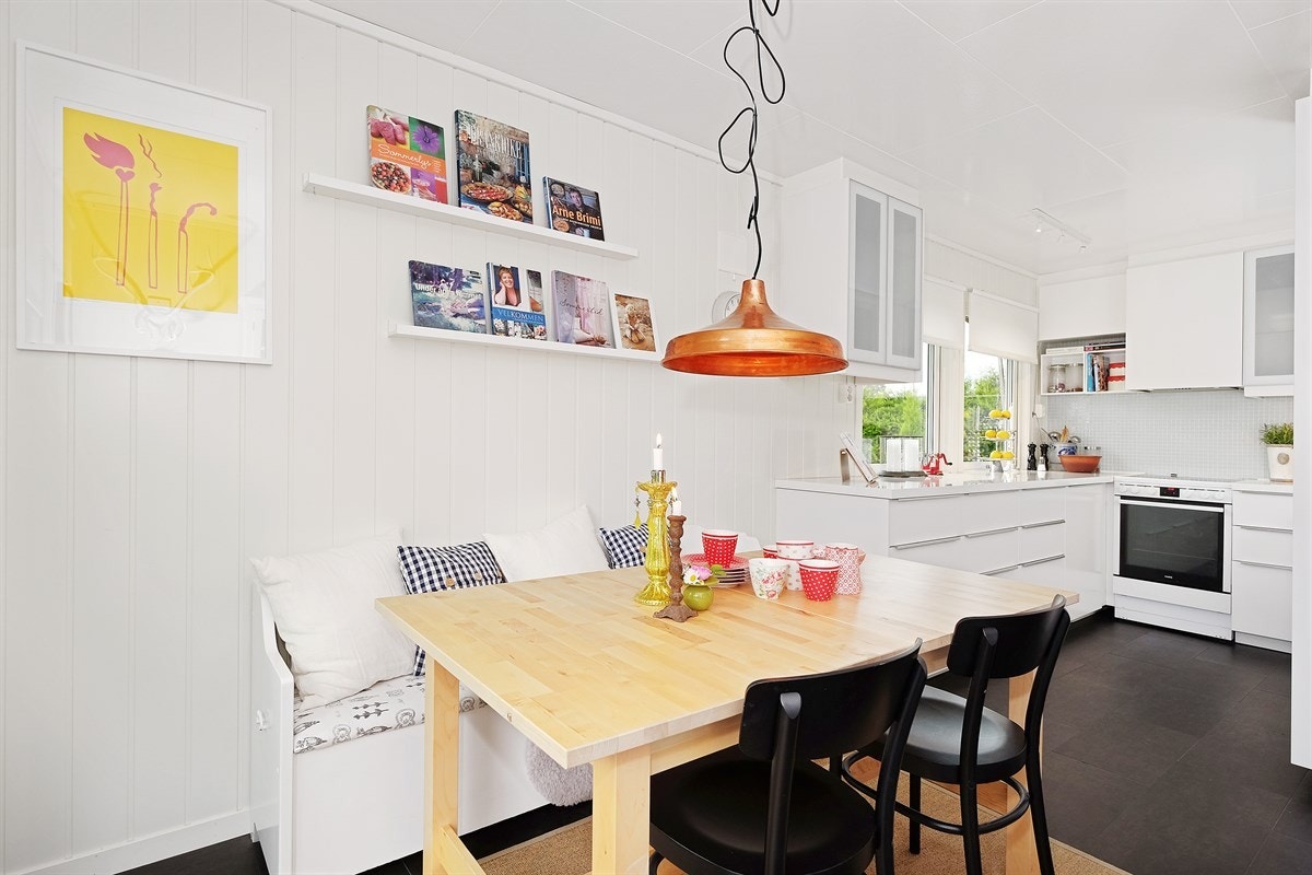 Her kan man samle familie og venner til hyggelige måltider Galleribilde