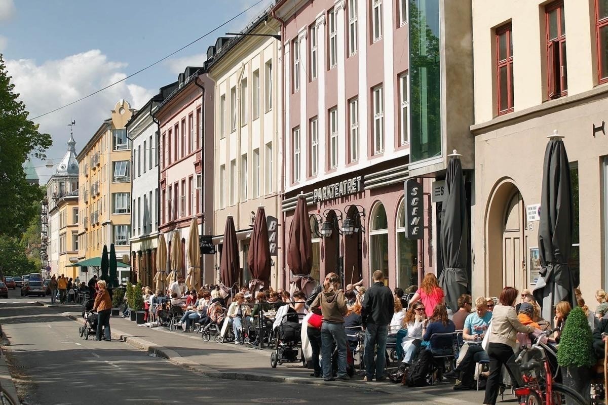 Populære Grünerløkka med sitt pulserende byliv er innen gangavstand Galleribilde