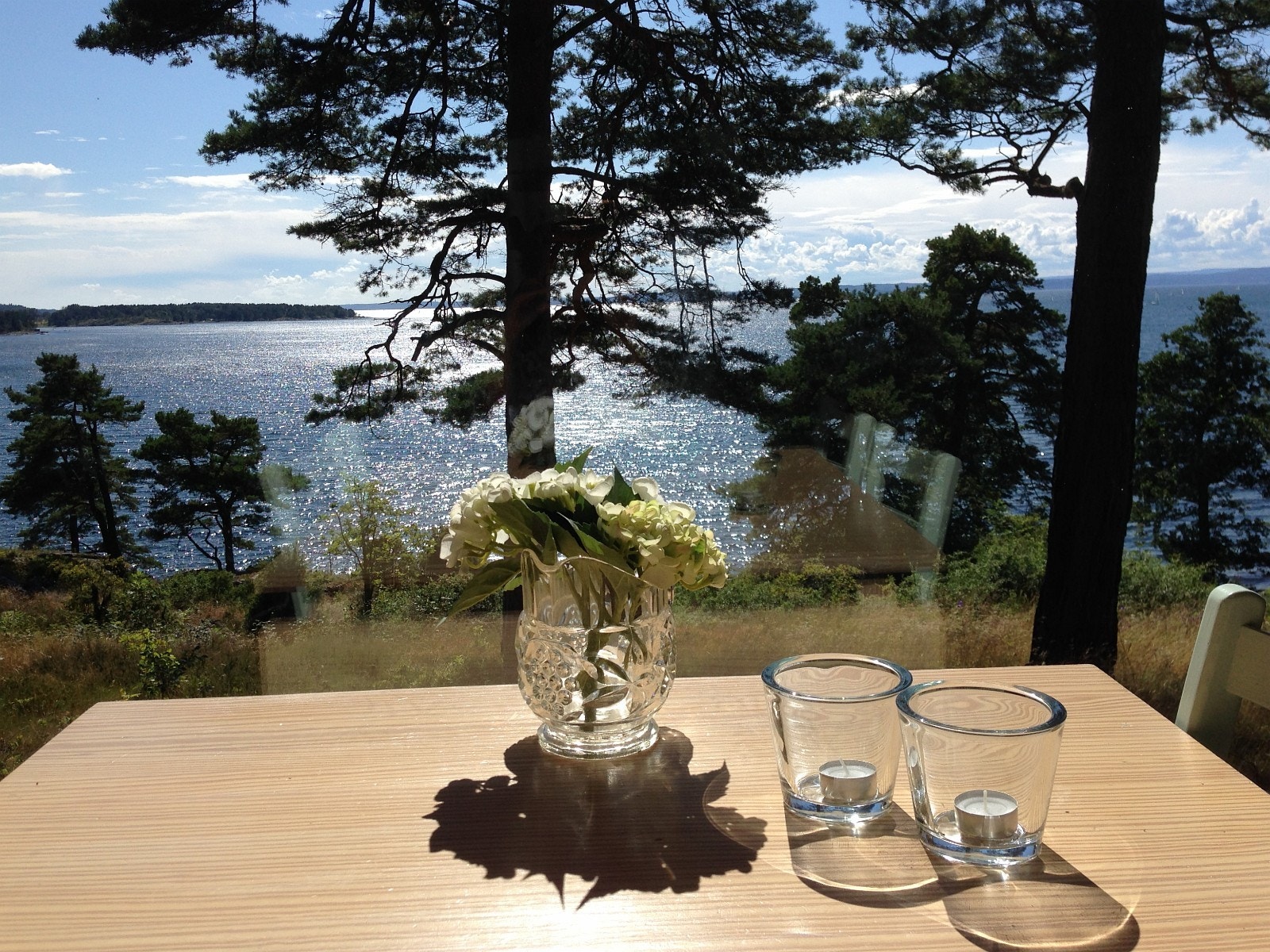 Utsikt fra spisebordet Galleribilde