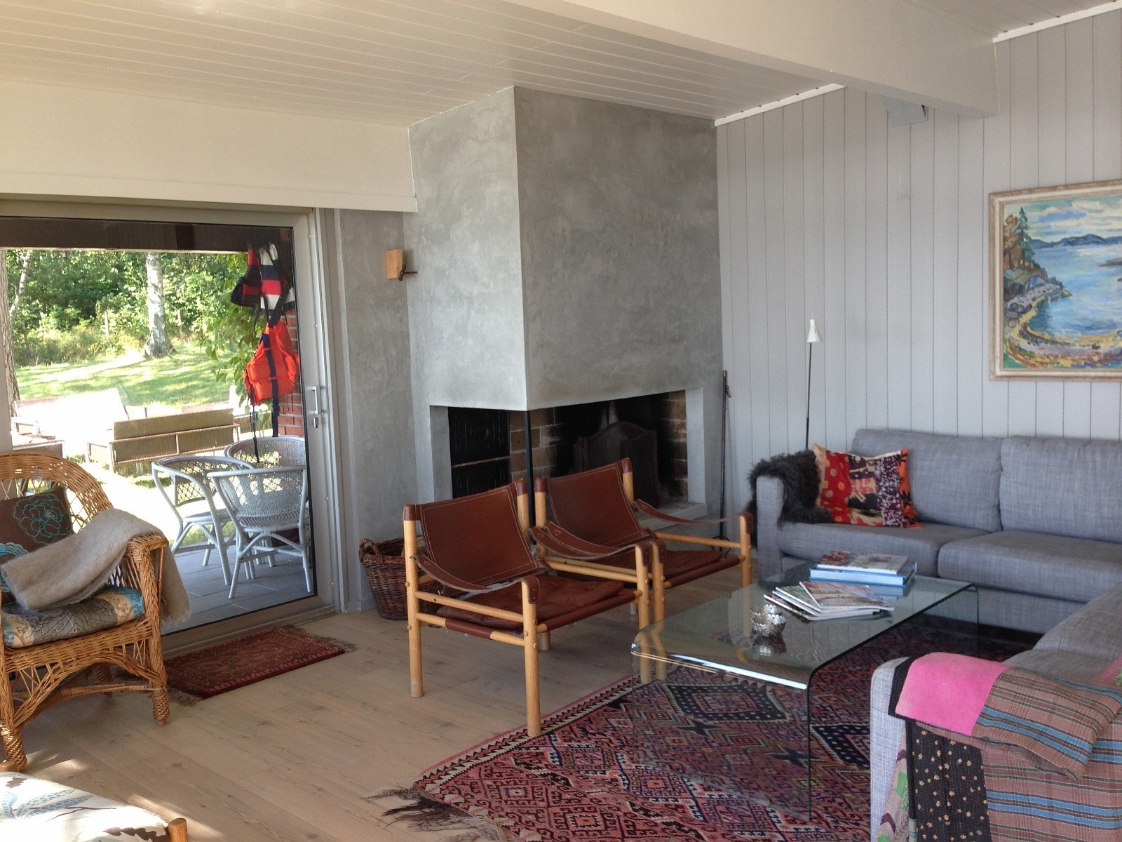 Stue med peis. Galleribilde