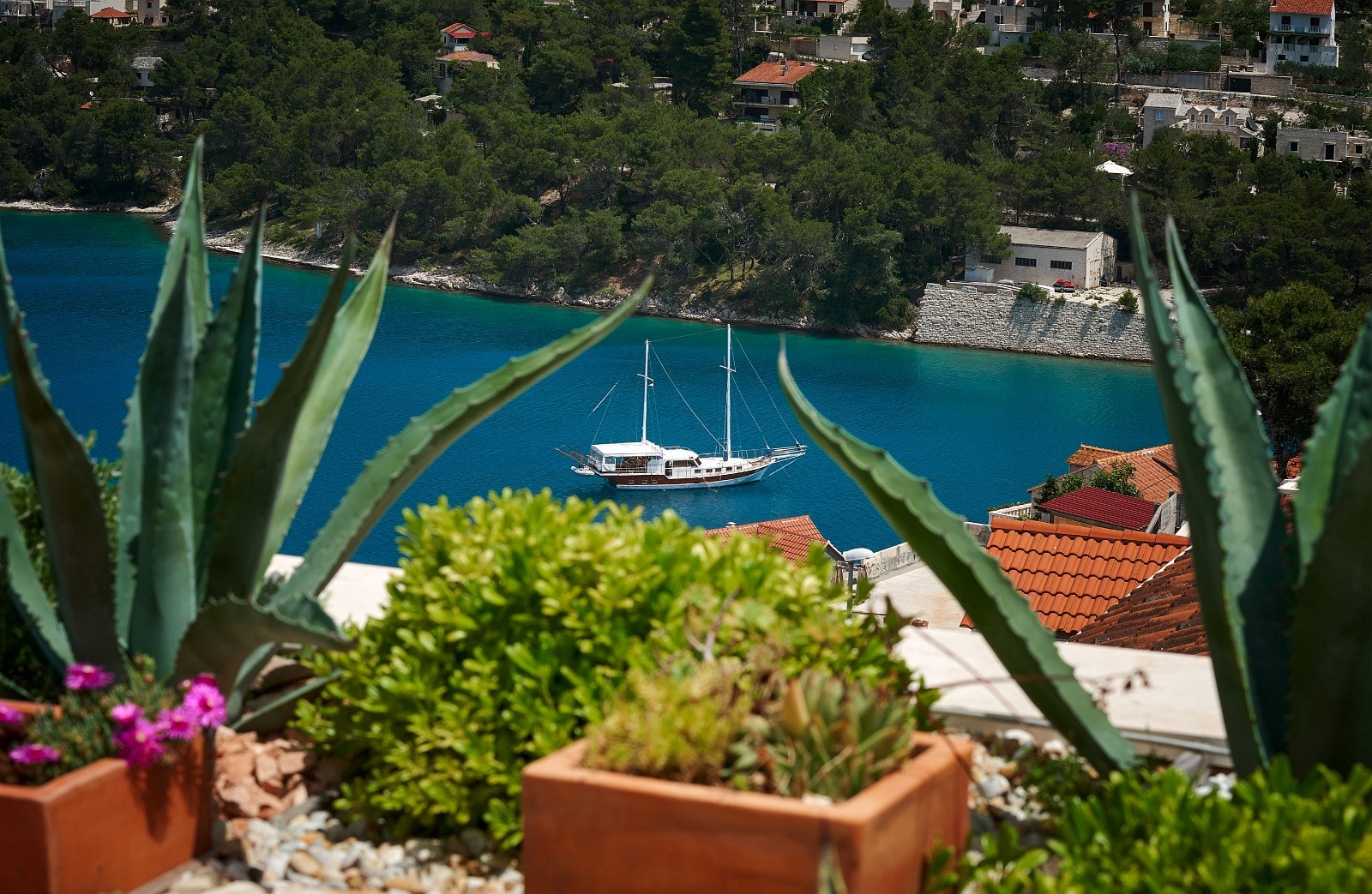 Utsikt fra soldekket Galleribilde