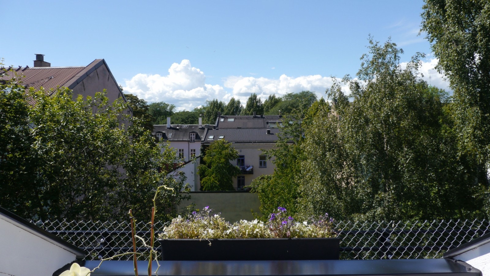 Vendt mot stille bakgård Galleribilde