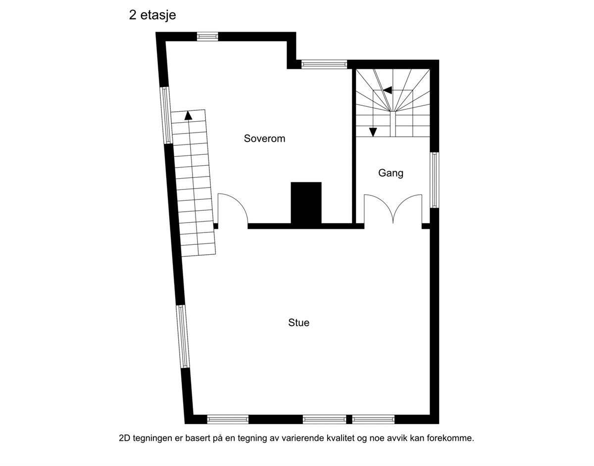 2D Plantegning 2. etasje Galleribilde