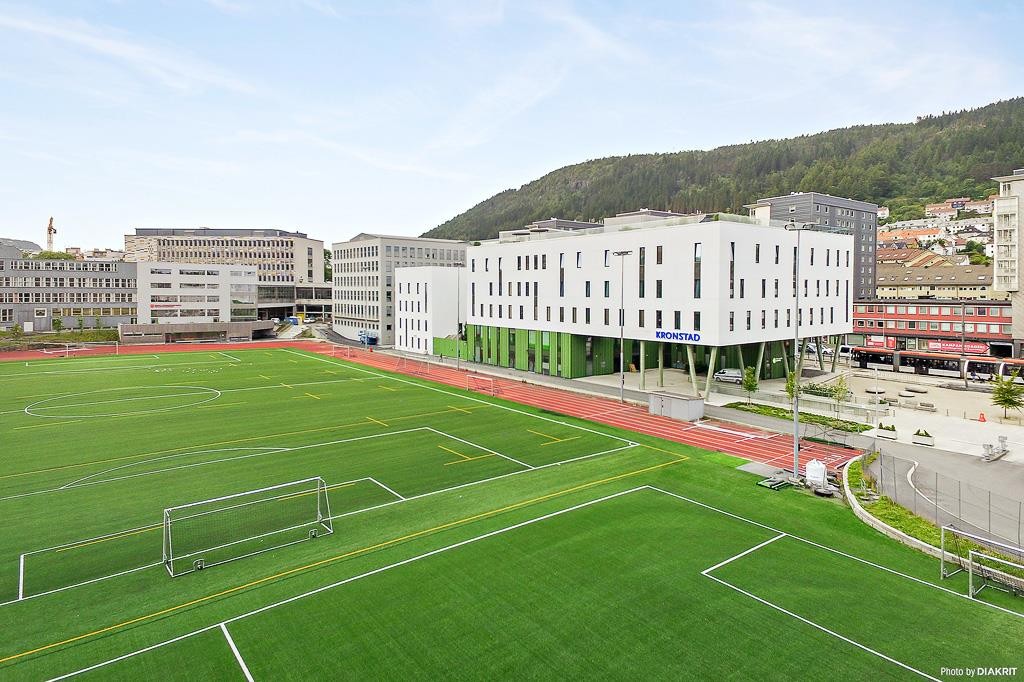 Gangavstand til flotte treningsfasiliteter ved Kronstad/Årstad. Galleribilde