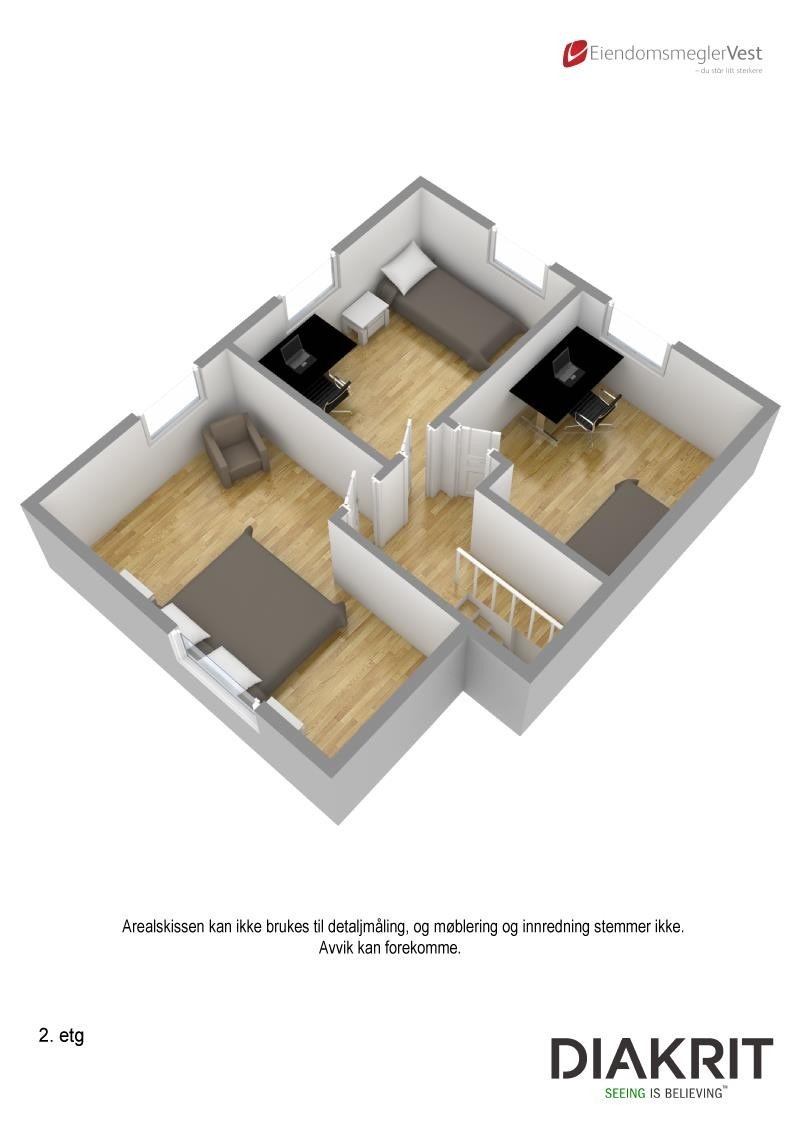 3D-planteikning loft Galleribilde