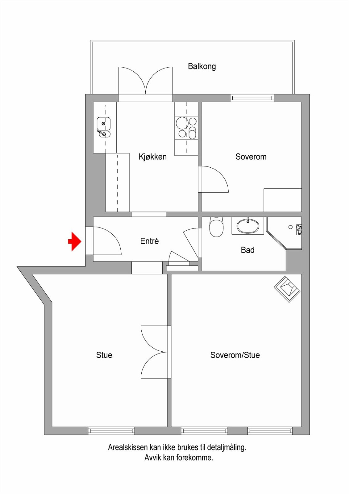 Plantegning 2D Galleribilde