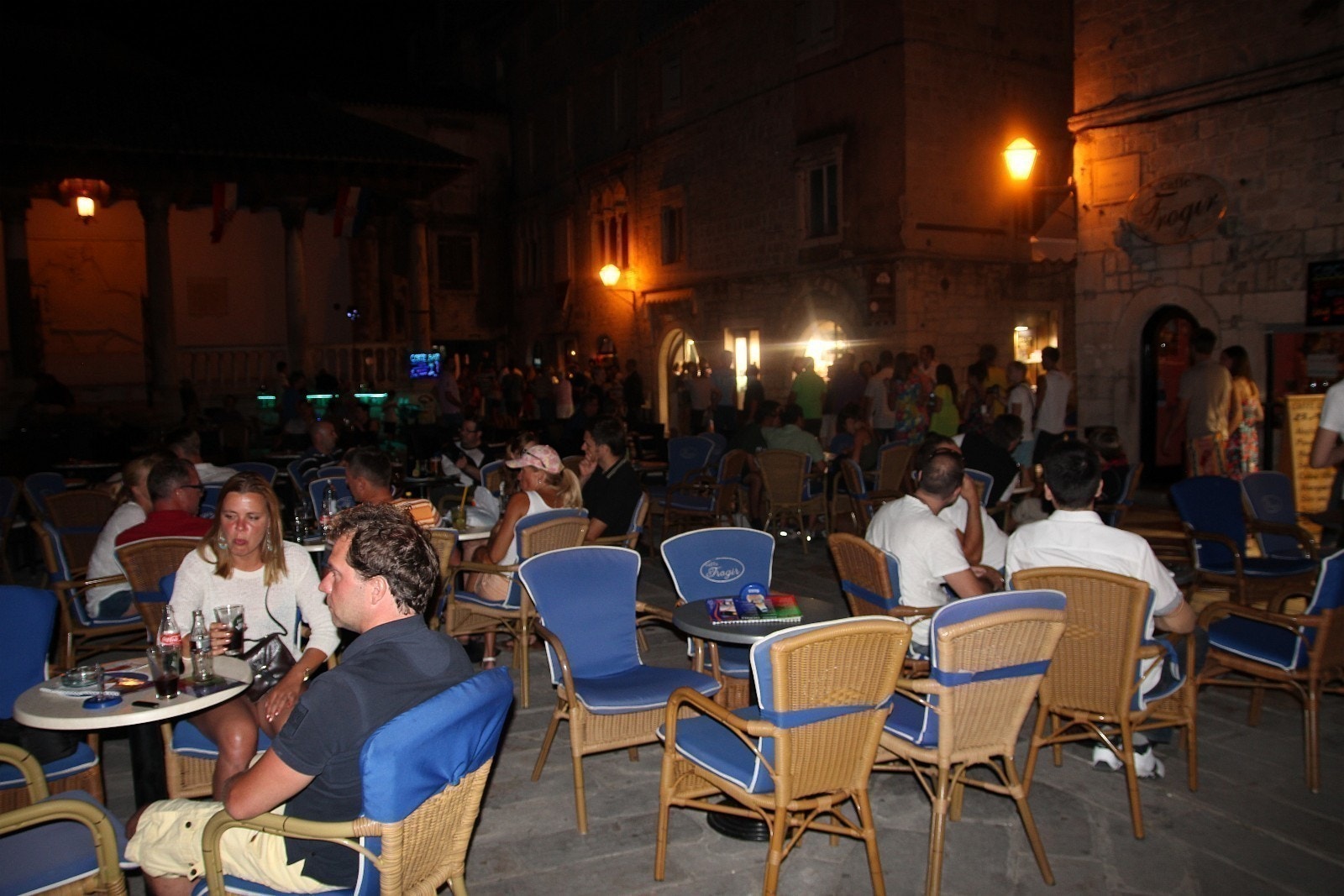 Restaurant, torg Trogir Galleribilde