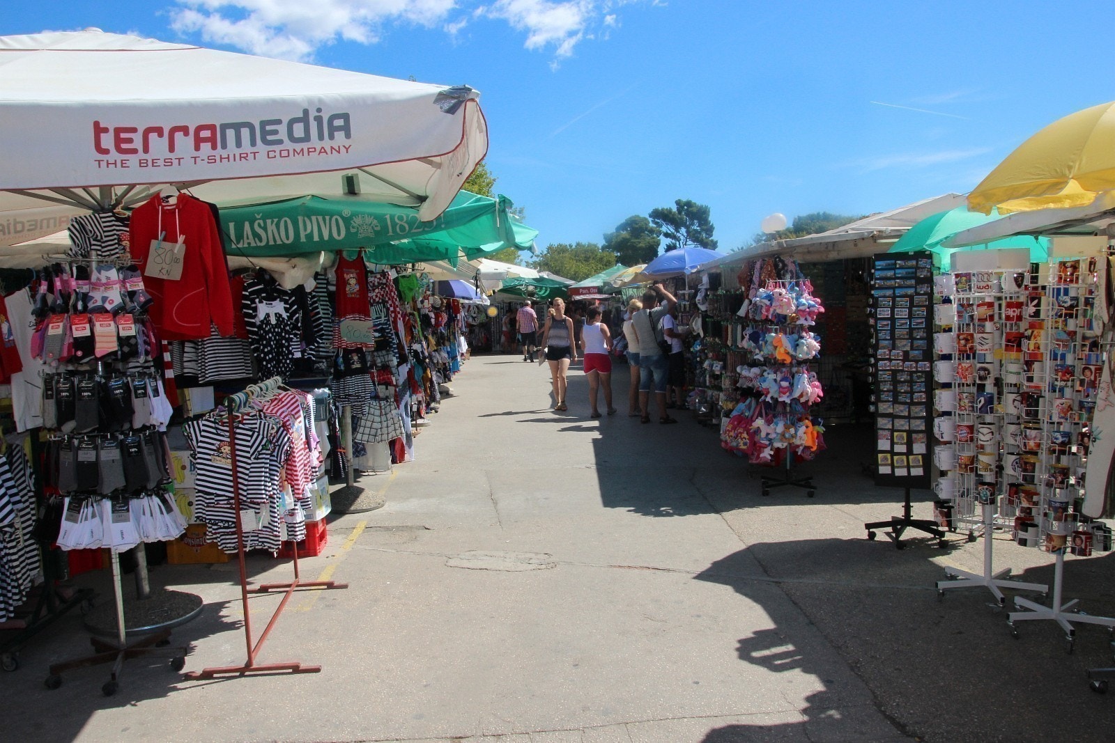 Marked i Trogir Galleribilde