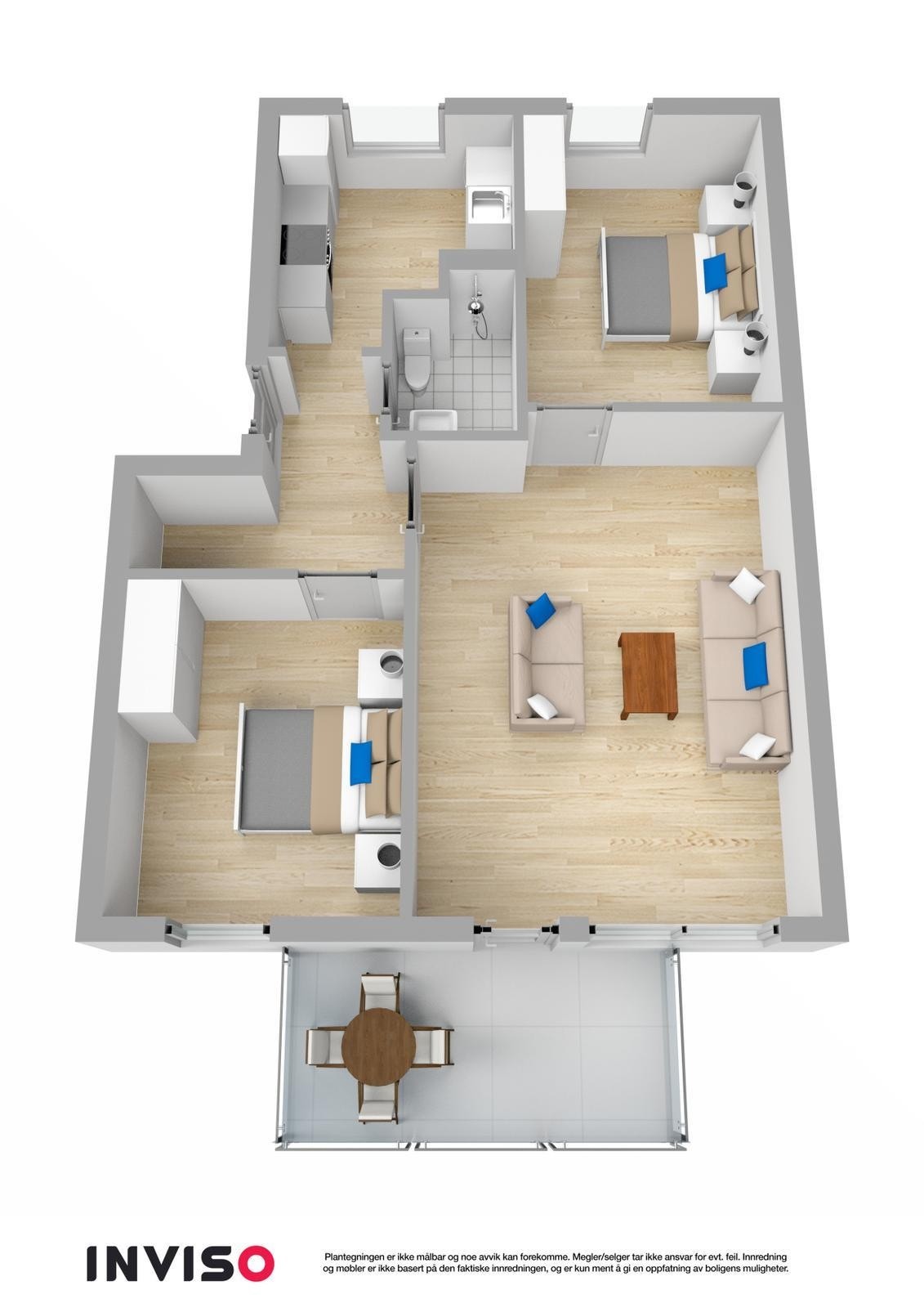 3D-plantegning. Galleribilde
