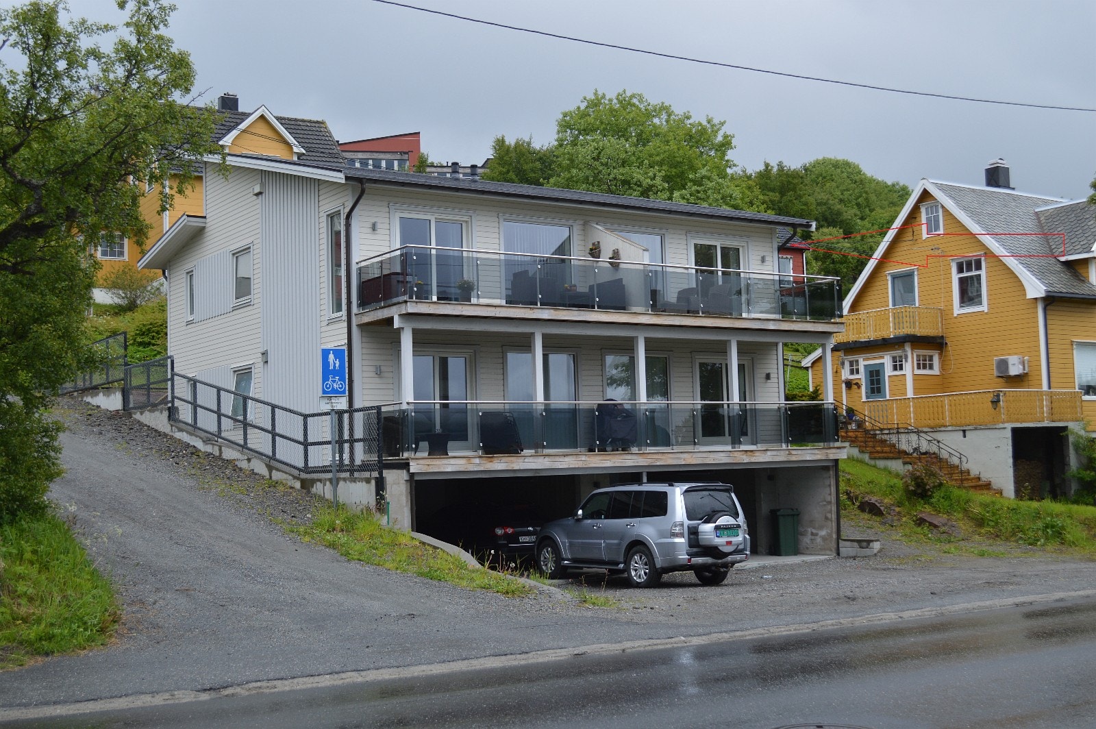 Leiligheta er øverst til høyre Galleribilde