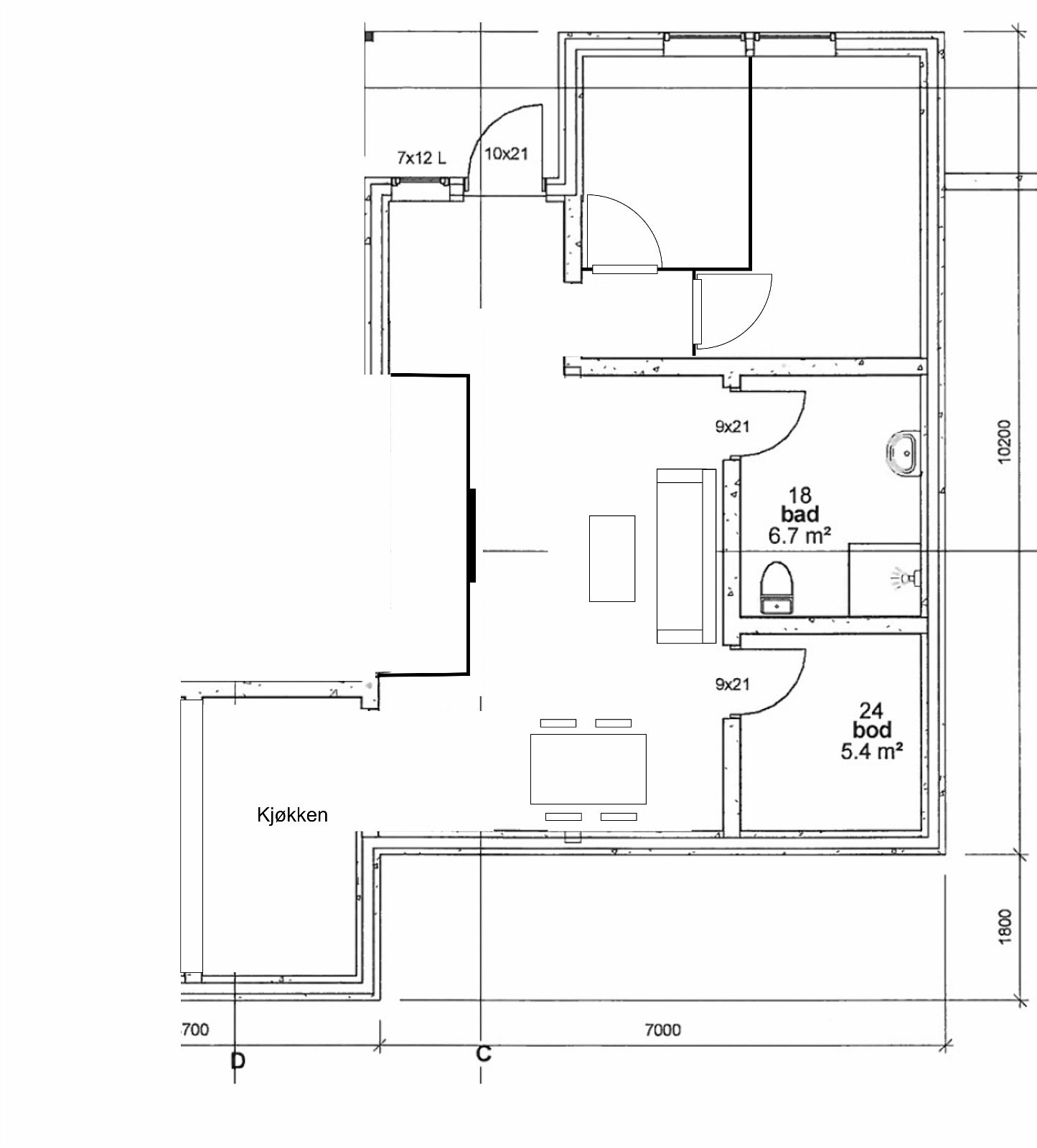 Plantegning Galleribilde