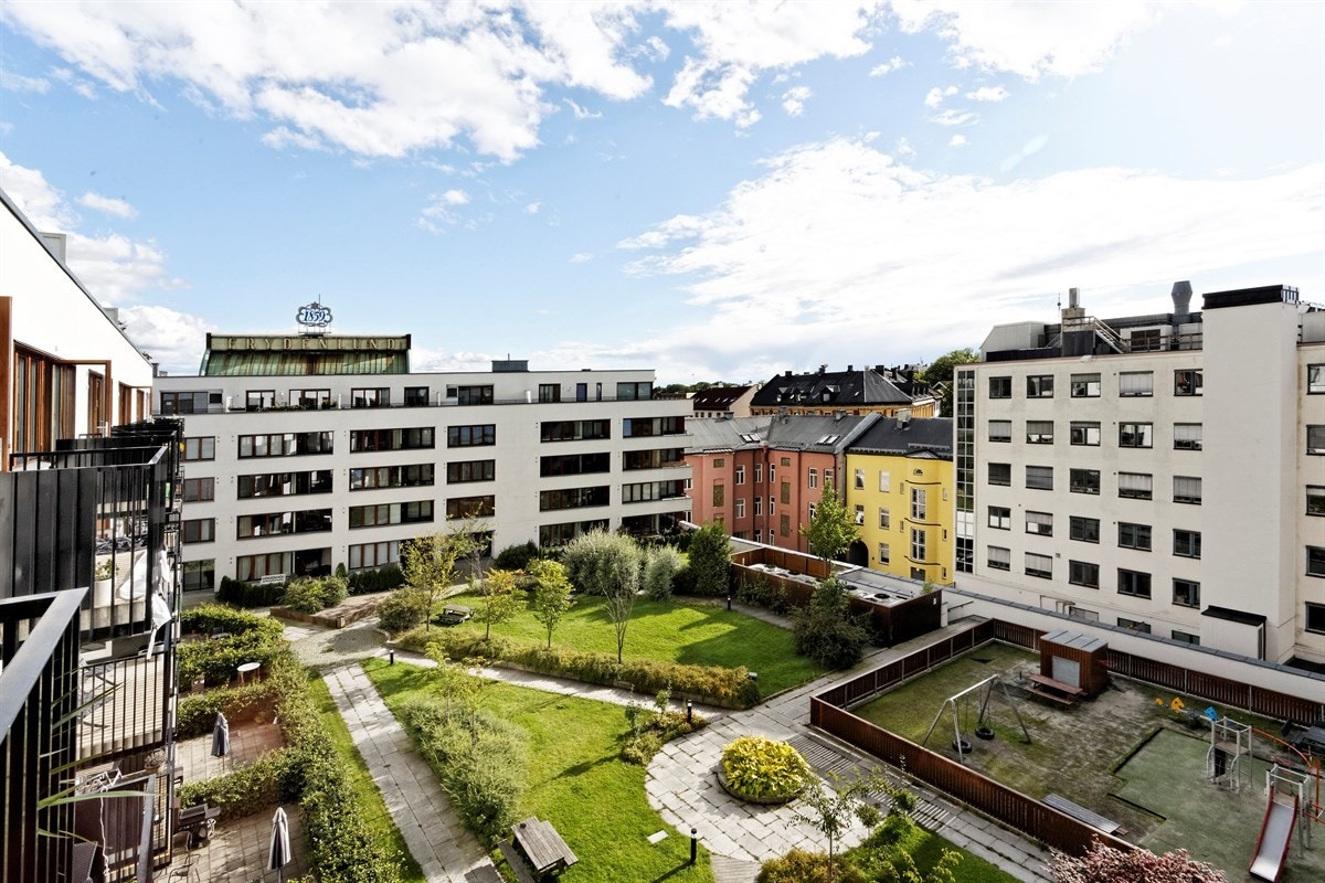 Utsyn fra balkongen Galleribilde