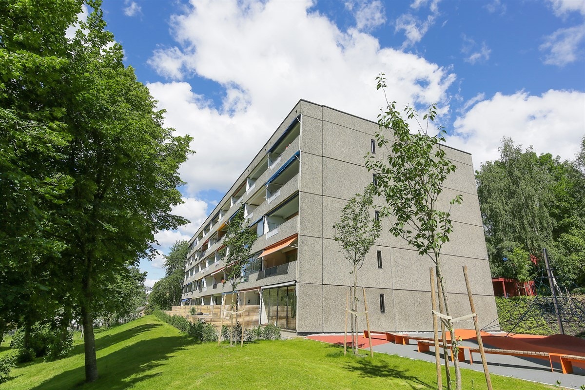 To vedlikeholdstekniker som har ansvar for vedlikehold av bygninger og uteområder. Galleribilde