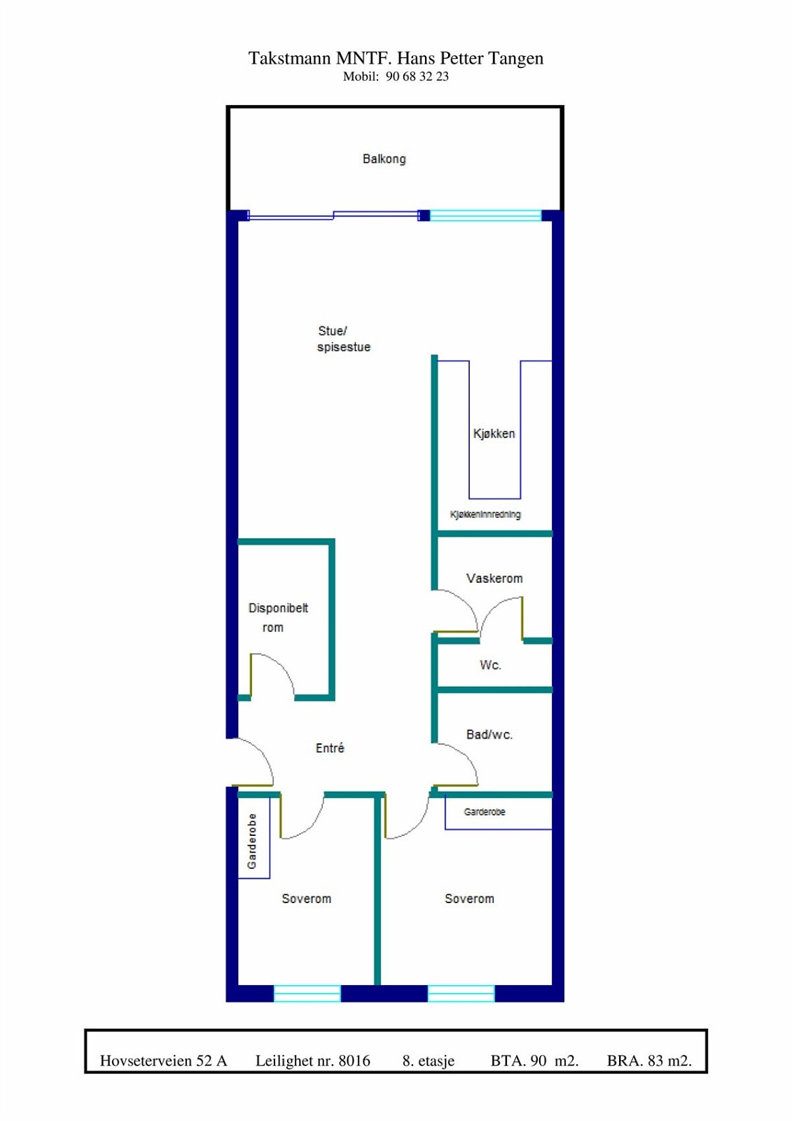 Planskisse Galleribilde