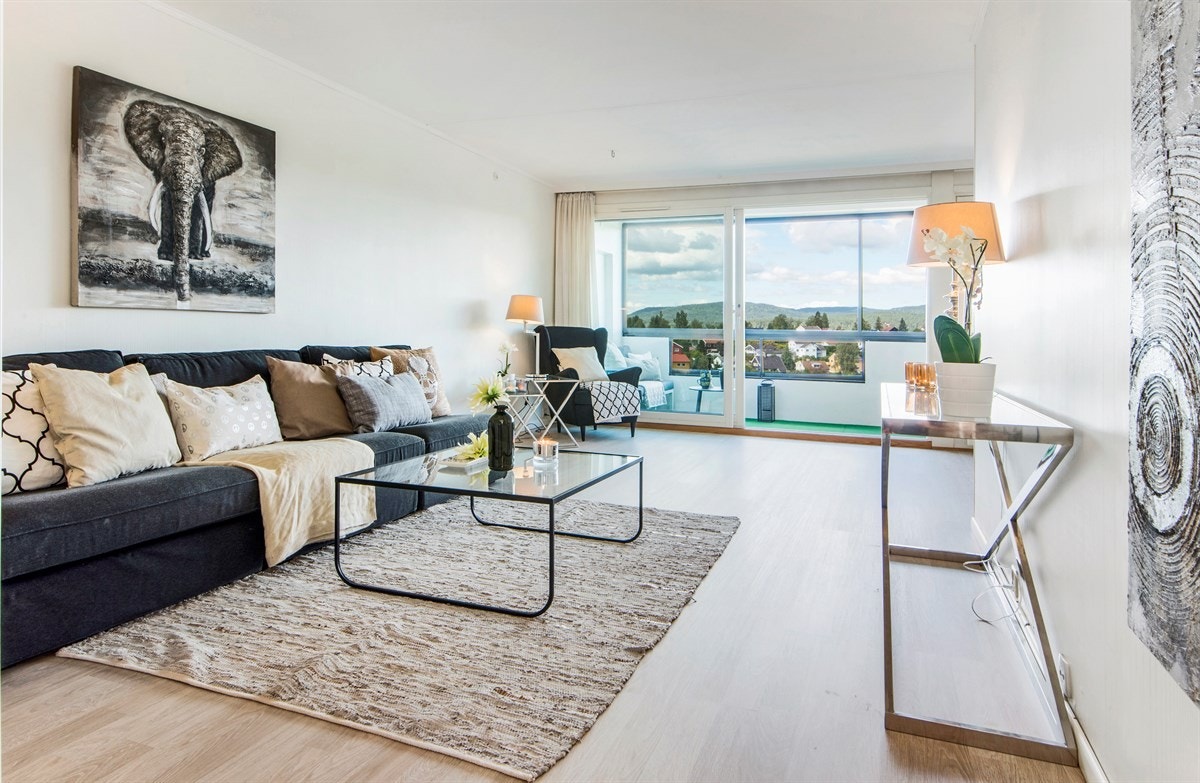 Lys og åpen stue Galleribilde