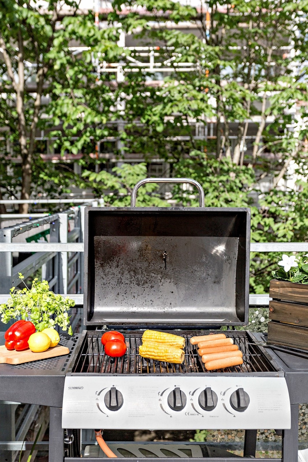 Gassgrill kan benyttes på balkongen! Galleribilde