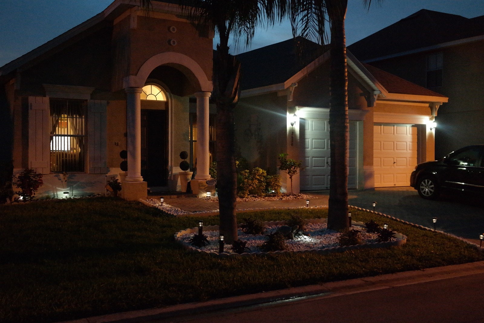 Kveldsbilde fra inngangs partiet Galleribilde